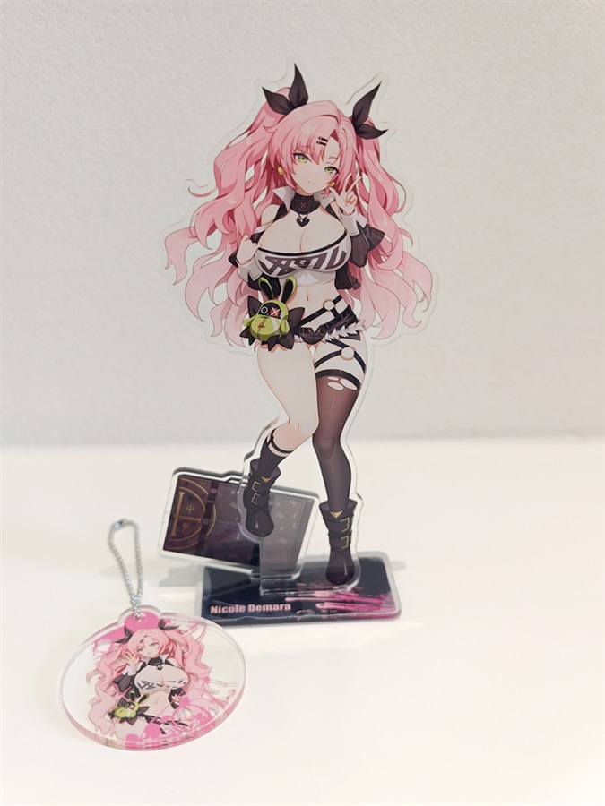 Nicole Demara Acrylic Standee and Prop Set with Keychain Charm