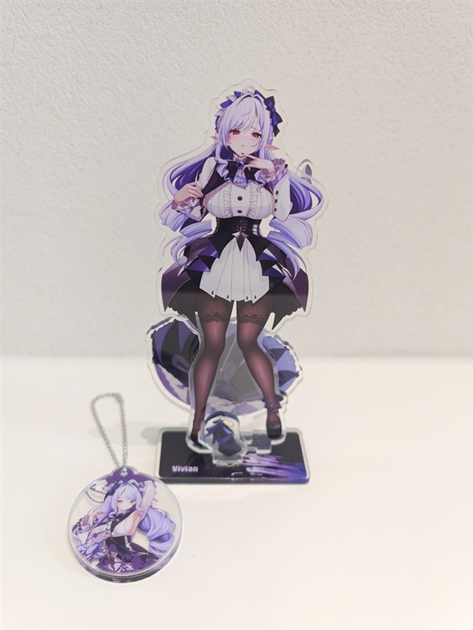 Vivian Acrylic Standee and Prop Set with Keychain Charm