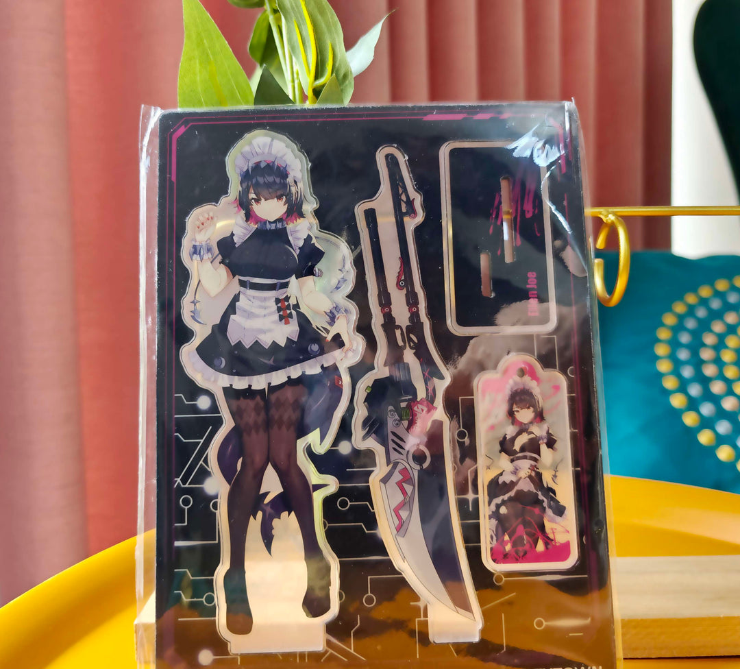 ZZZ Waifu Acrylic Standee and Prop Set with Keychain Charm