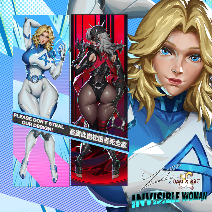 Invisible Woman Dakimakura By YonPii