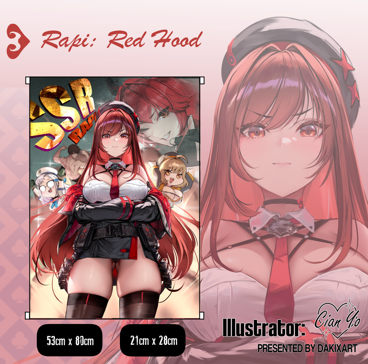 Rapi: Red Hood Tapestry / Print [Cian Yo] – dakixart