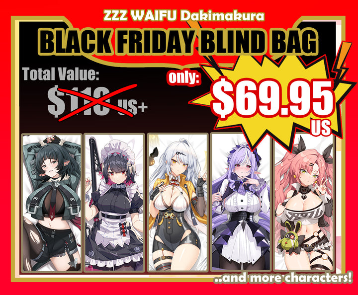 ZZZ Waifu Dakimakura body pillow fan art mystery bag blind box grab bag