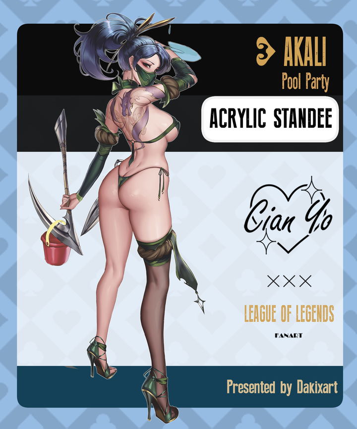 Pool Party Akali Acrylic Standee [Cian Yo]