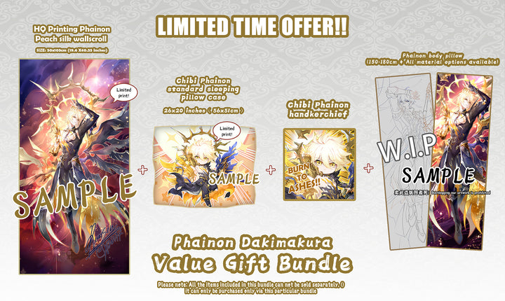 Phainon Dakimakura Limited Edition Bundle
