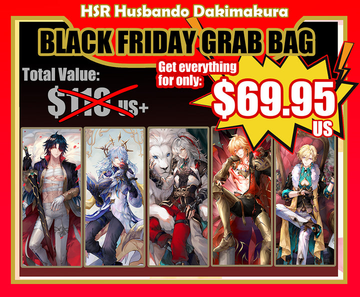 Honkai Star Rail Husbando Dakimakura body pillow fan art mystery bag blind box grab bag