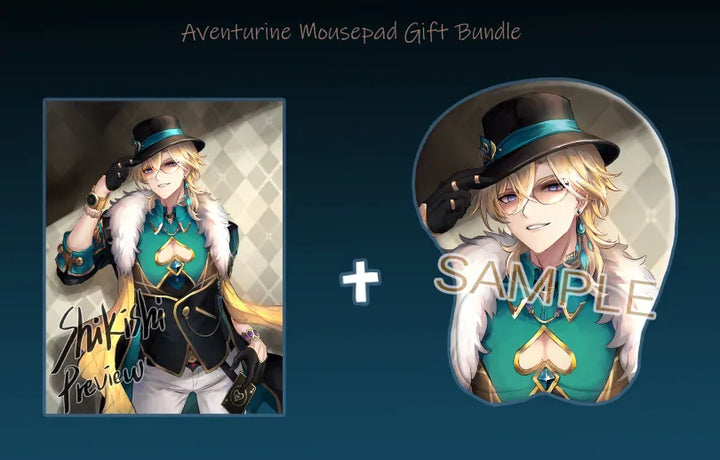 3D Aventurine Mousepad Preorder (Special Shikishi Bundle Available)